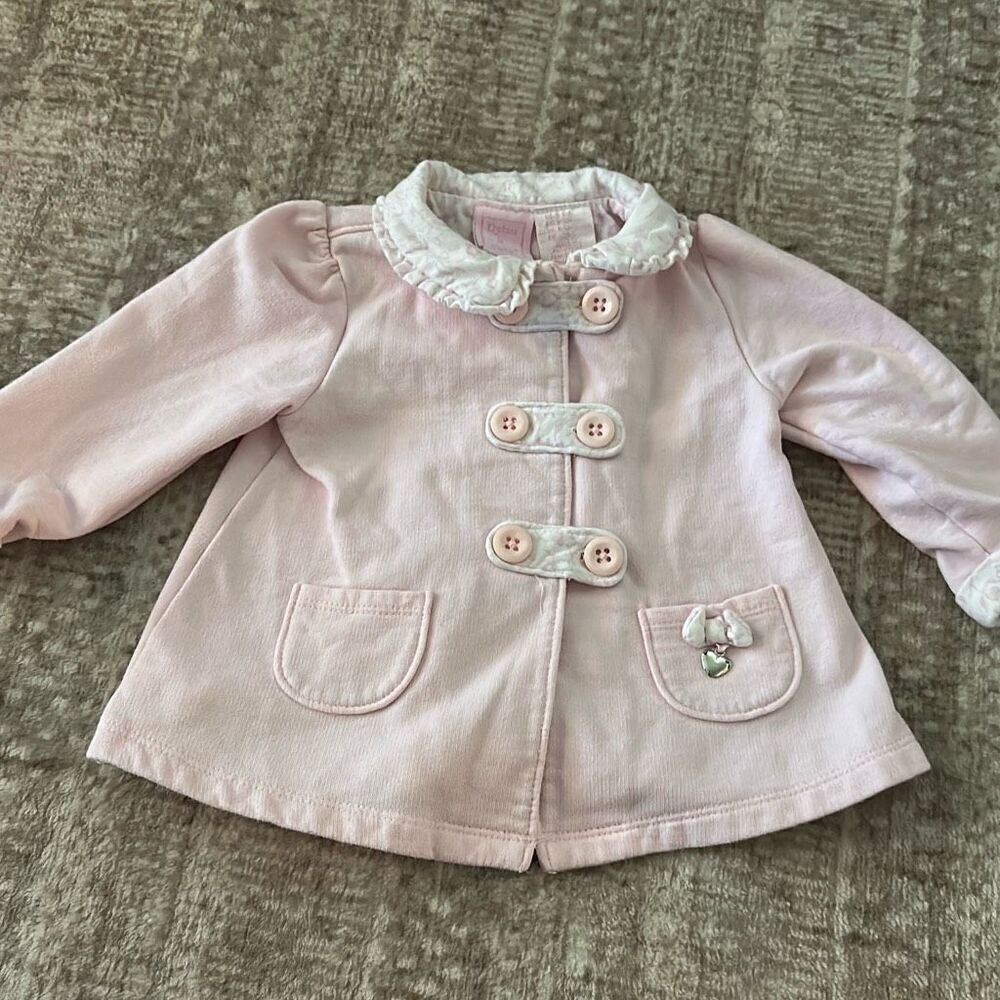 Dylan & Abby Size 6-9M light pink baby girl coat